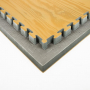 Tatami Wood 100 x 100 x 3 cm X-gym šedá-dřevo detail