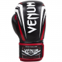 Boxerské rukavice Sharp černo bílo červené - kůže Nappa VENUM single