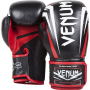 Boxerské rukavice Sharp černo bílo červené - kůže Nappa VENUM