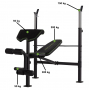 Posilovací lavice bench press TUNTURI WB60 Olympic Width Weight Bench nosnosti