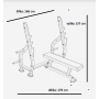 Posilovací lavice bench press BH FITNESS L815 rozmery