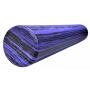 Masážní válec Pilates Foam roller 90 x 15 cm fialovo černý mramor