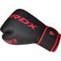 RDX Kara Series boxerské rukavice F6 matte red hřbet