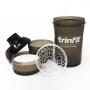 TRINFIT Shaker Black Smoke 600 + 350 ml rozložený