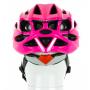 Cyklistická helma CRUSSIS 03013 růžová zezadu