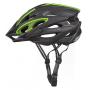 Cyklistická helma Etape Biker černá-zelená popruhy