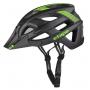 Cyklistická helma Etape Escape černá-zelená řemínky
