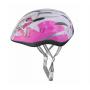 Cyklistická helma Etape Rebel dětská bílá-růžová řemínka