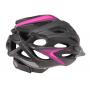 Cyklistická helma Etape Venus černá-růžová zadní