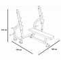 Posilovací lavice bench press BH FITNESS L815BB rozměry