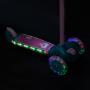 Koloběžka Dětská koloběžka NILS Fun HLB001 LED tyrkysová světla