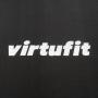Trampolína VirtuFit Premium s ochrannou sítí Černá 366 cm detail loga