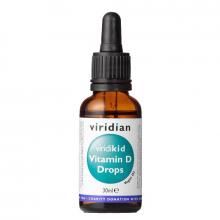 VIRIDIAN Viridikid Vitamin D Drops 400iu 30 ml - sleva 36%