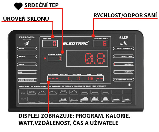 XEBEX SledTrac 6000 počítač