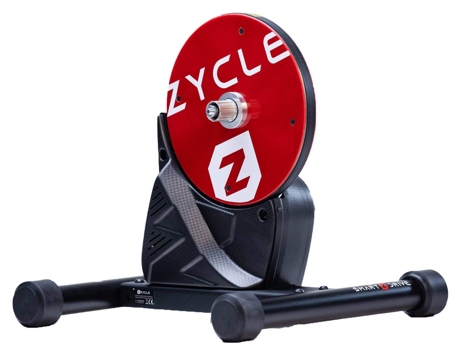 Cyklotrenažér ZYCLE Z Drive z úhlu bílé