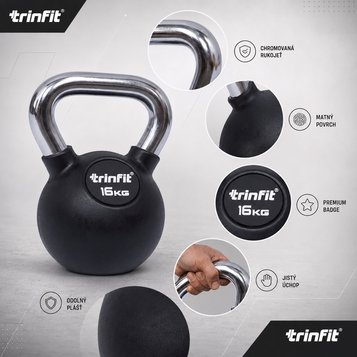 Kettlebell TRINFIT PREMIUM model 3