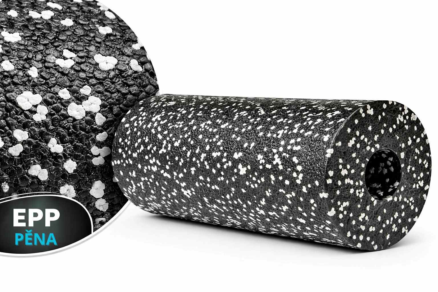 TRINFIT MASÁŽNÍ / JÓGA VÁLEC Z EPP PĚNY 15 × 45 CM  materiál