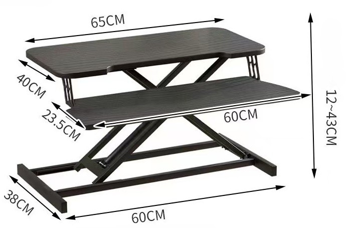 TRINFIT OFFICE RISER MALÝ rozměry
