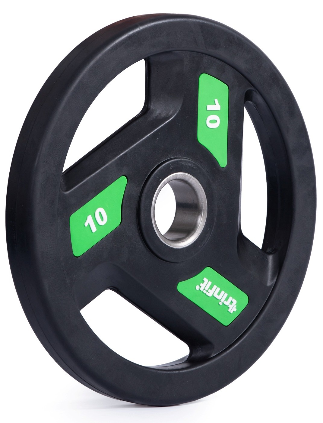 Olympijské kotouče TRINFIT TRI-GRIP pogumované 10 kg úvodní