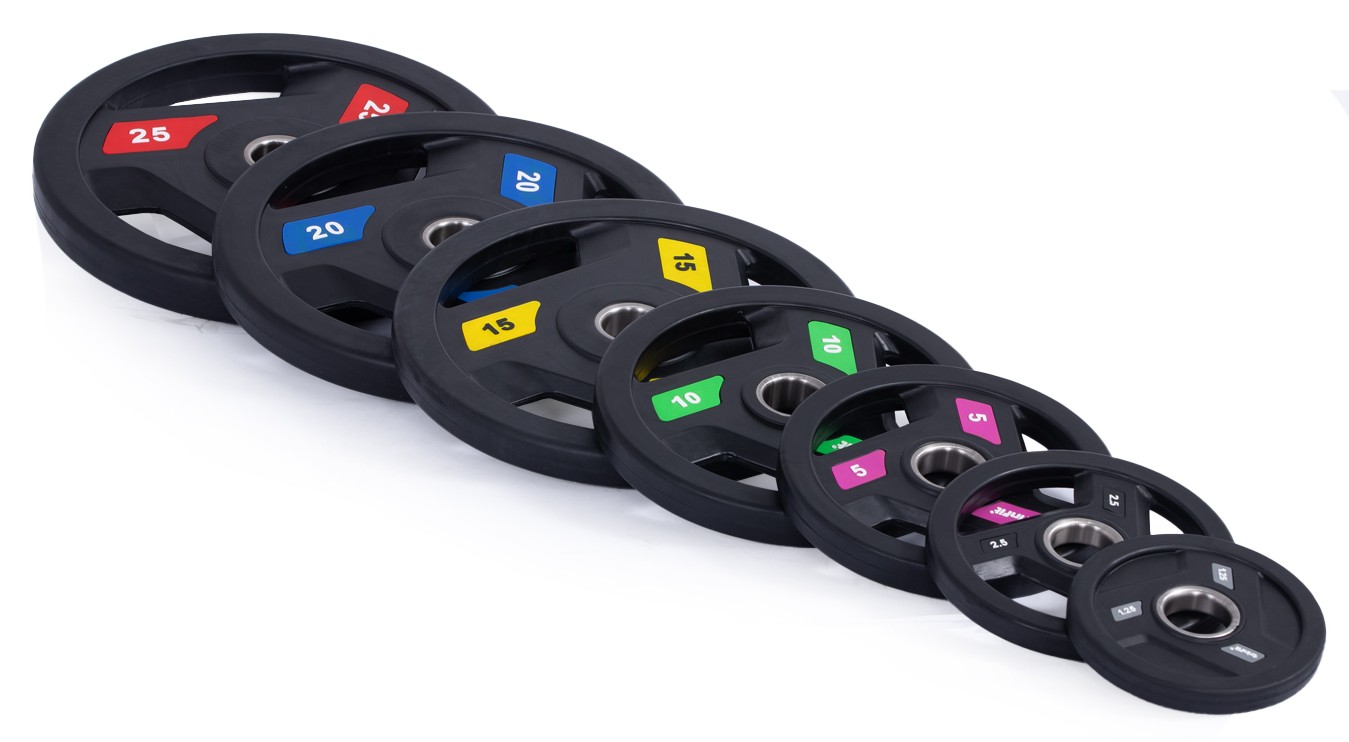 Olympijské kotouče TRINFIT TRI-GRIP pogumované varianty úvodní