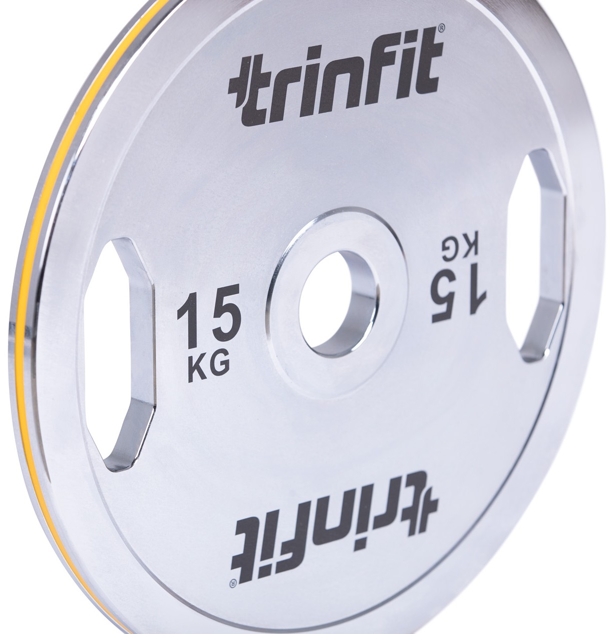 Olympijský kotouč TRINFIT ocelový PREMIUM 15 kg střed