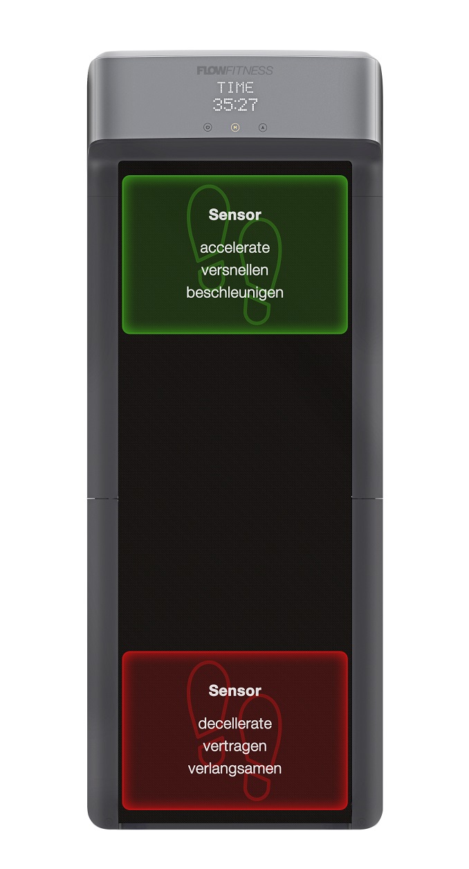 FLOW Fitness DTM100i regulace rychlosti