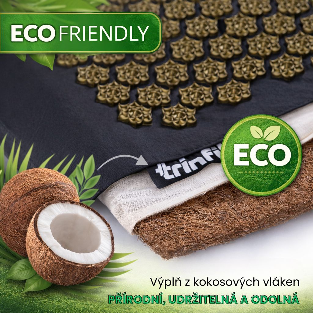 TRINFIT Akupresurní set kokosový eco friendly