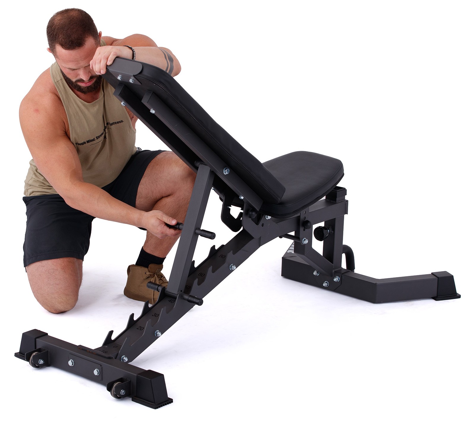 TRINFIT Bench L5 Pro nastavení opěrky ze zadu