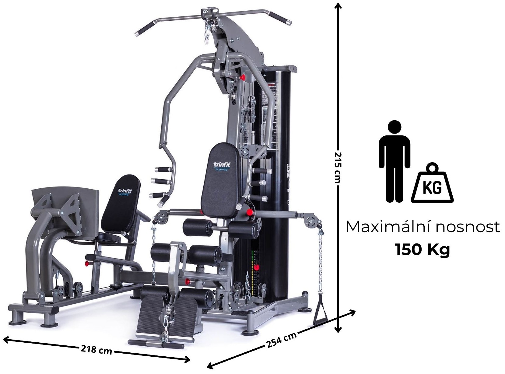 TRINFIT Gym GX9 Pro rozměry
