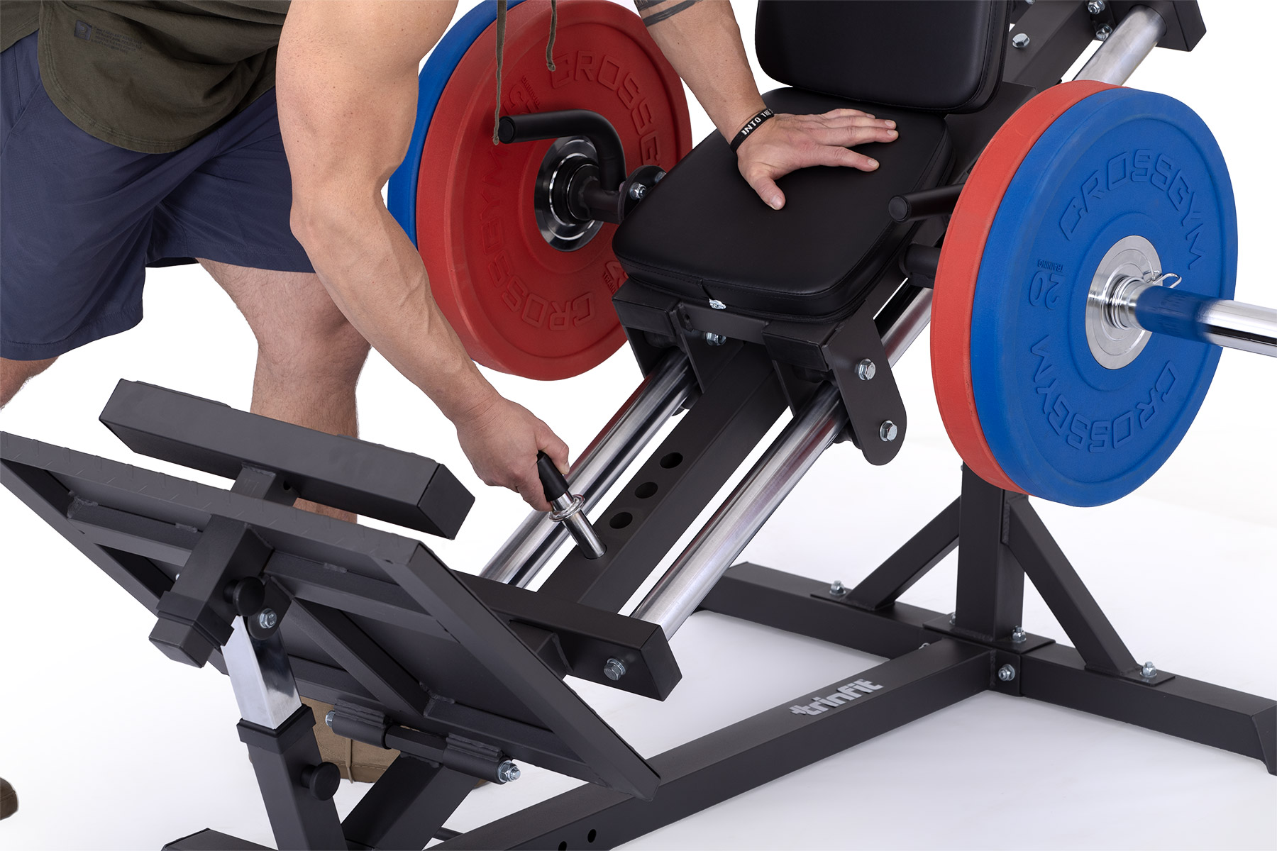 TRINFIT Leg press D3 Pro nastavitelný bezpečnostní doraz