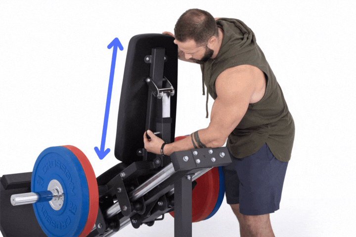 TRINFIT Leg press D3 Pro vysoká škála nastavení