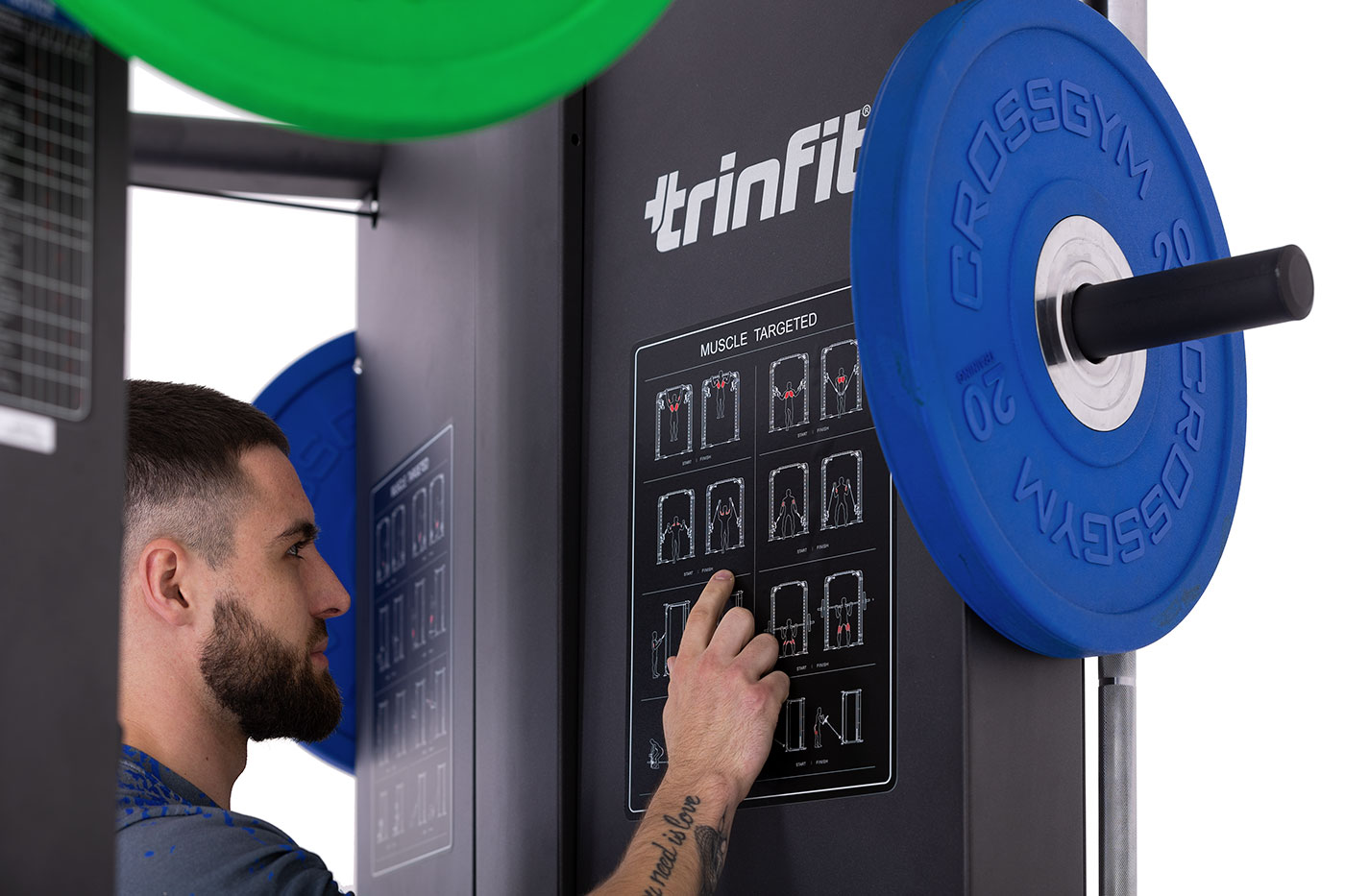 TRINFIT Multi Smith CX70 seznam cviků