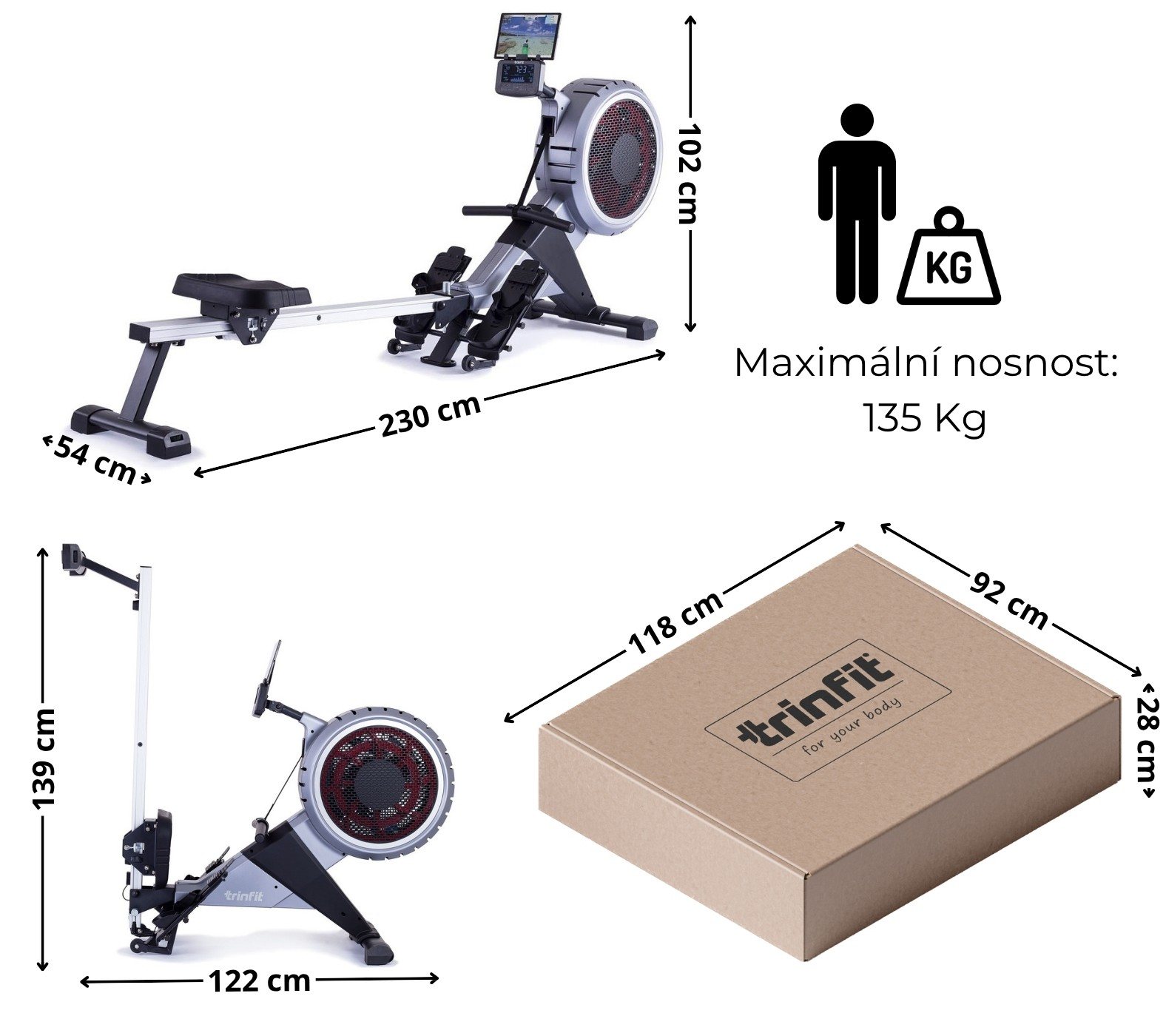 TRINFIT Remo R700i Air rozměry