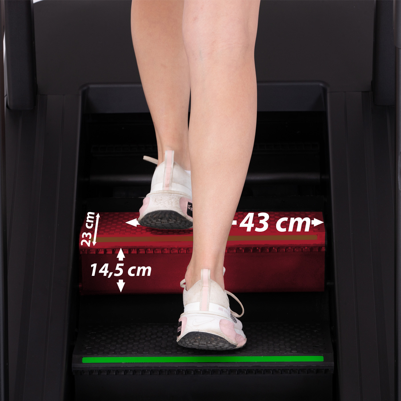 TRINFIT Stair Trainer rozměry schodu