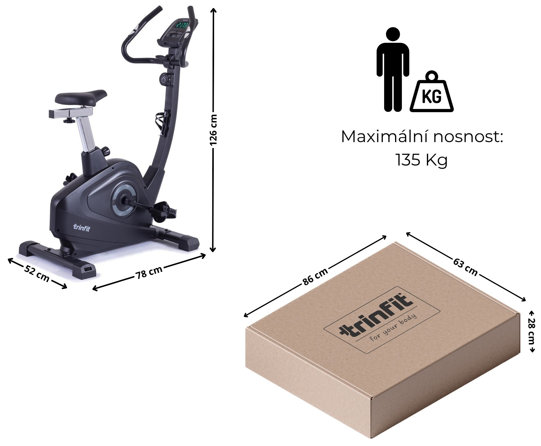 TRINFIT Vivo B200 rozměry