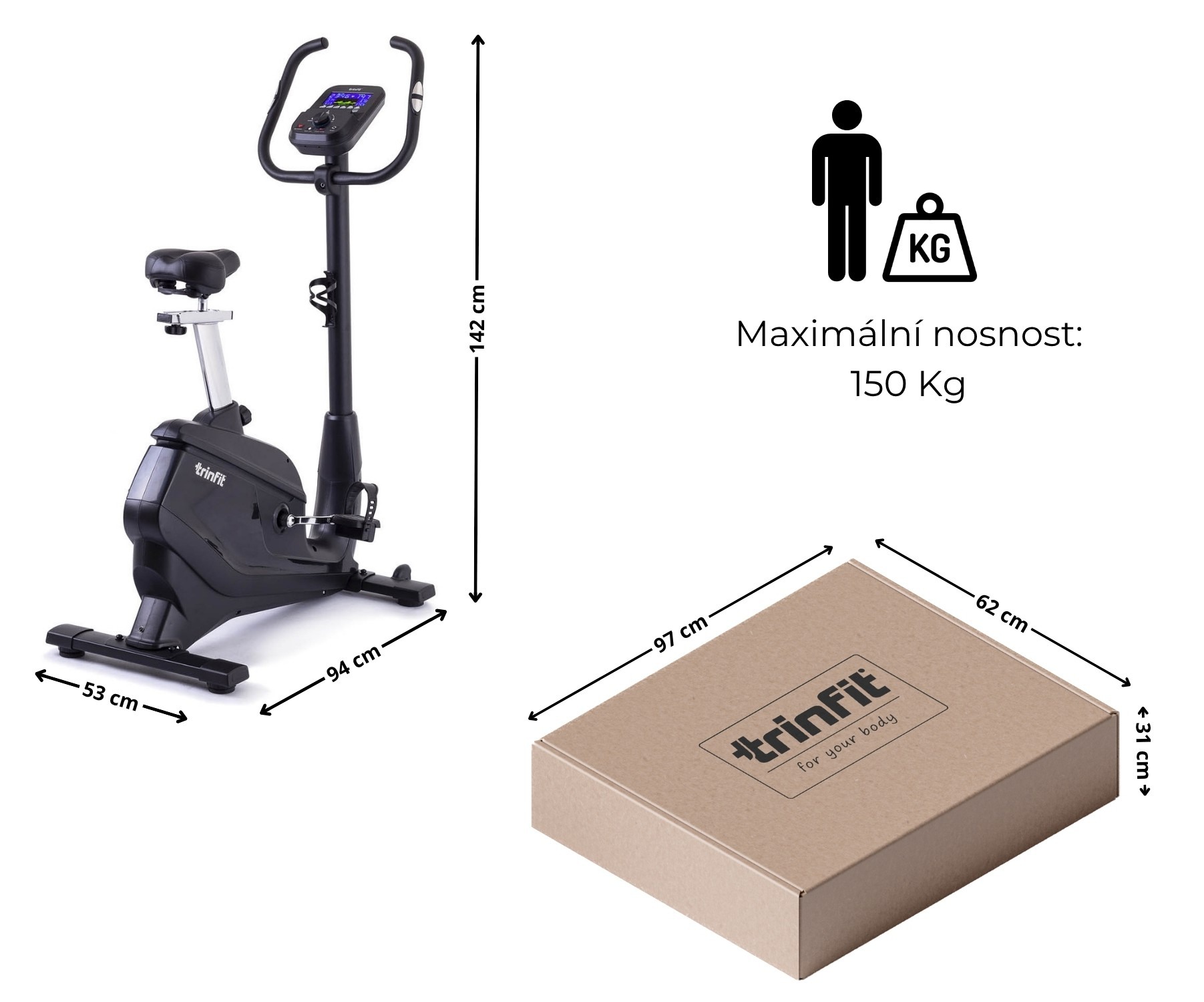 TRINFIT Vivo B500i rozměry