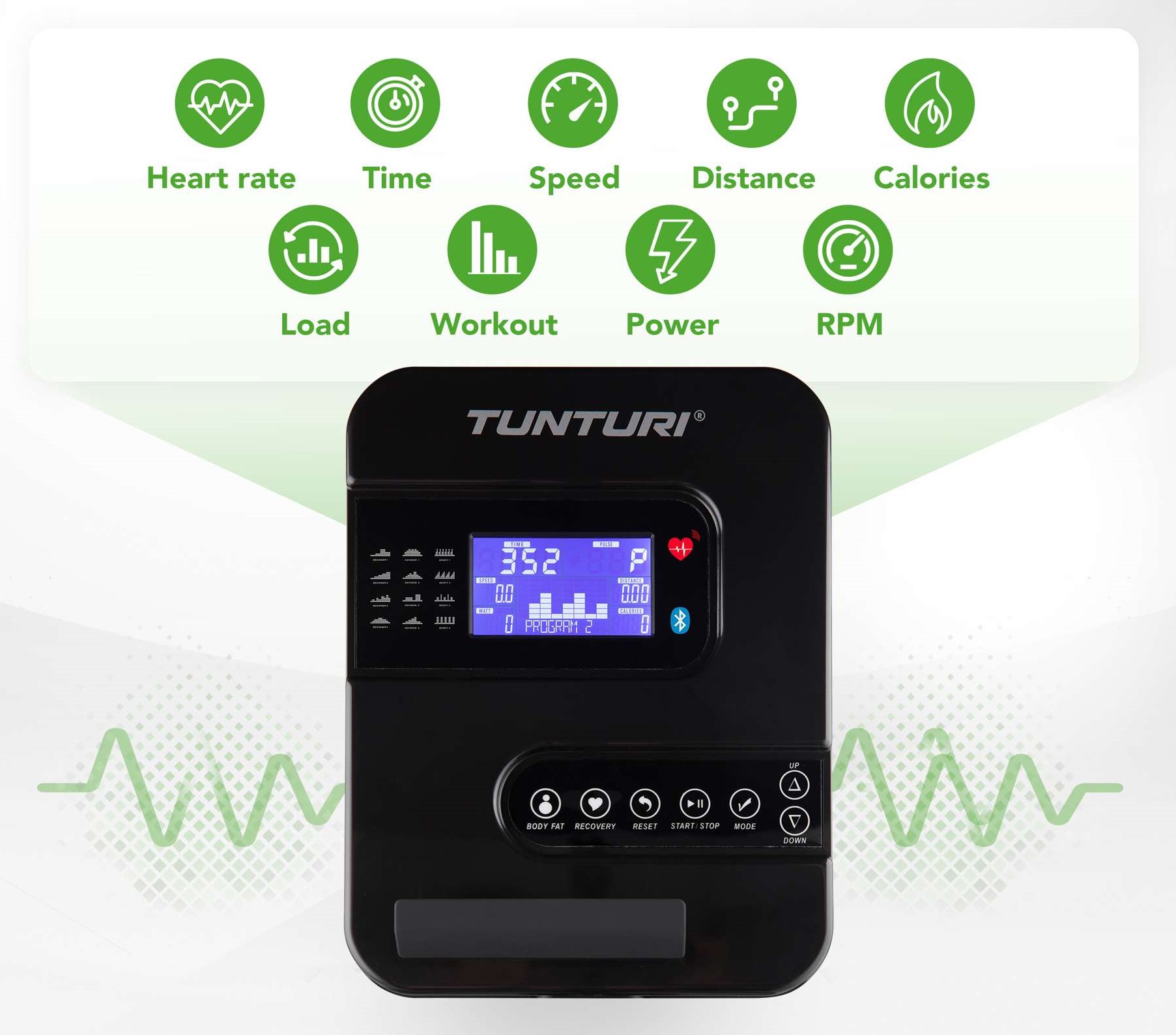 TUNTURI FitCycle 40i displej