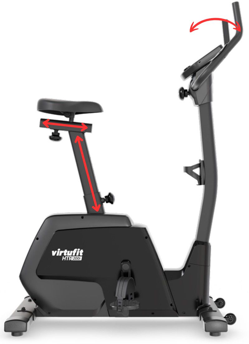 VIRTUFIT HTR200i Exercise Bike ergonomie