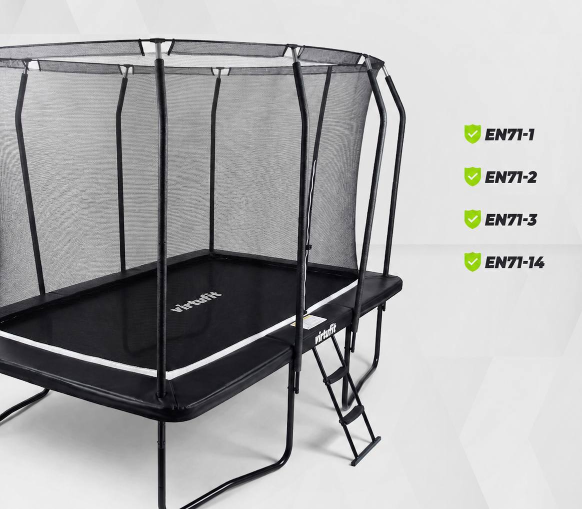 VIRTUFIT Premium s ochrannou sítí Černá 183 x 274 cm normy